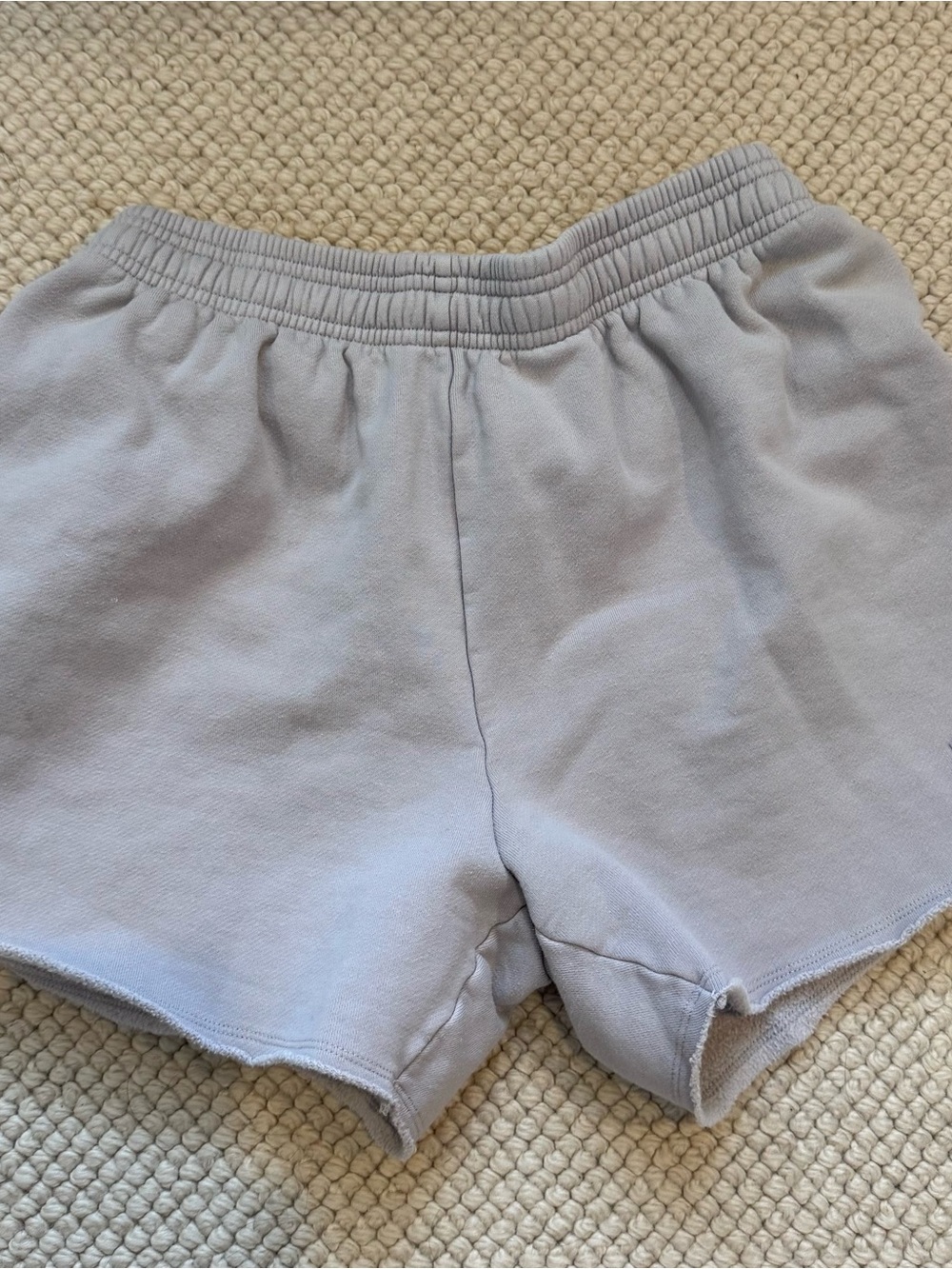 ALO Yoga Pale Gray Casual Athletic Shorts